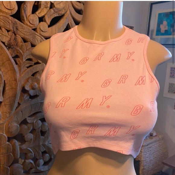 GRMY- pink crop tank top NWOT - Picture 3 of 7